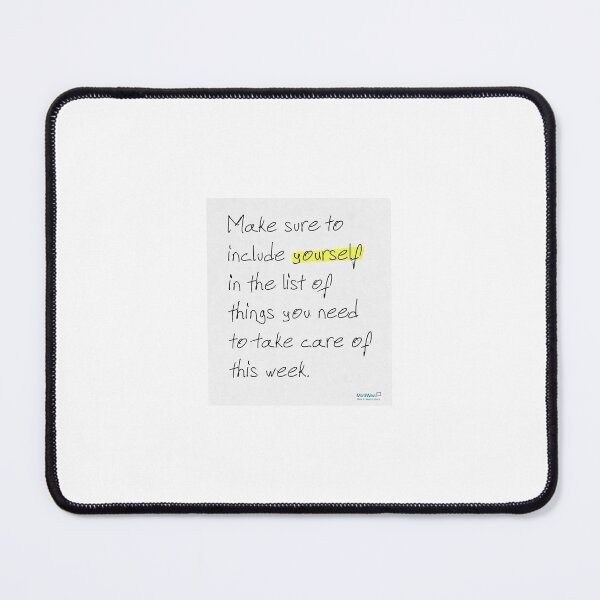 Item preview, Self-Care Reminder – “Include Yourself” Handwritten Note designed and sold by MotiWear: Think It. Wear It. Live It..
