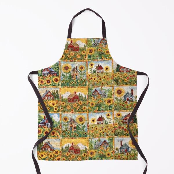 Item preview, Sunflower Cottage – Quilted Cross Stitch Design designed and sold by Hearts Of Appalachia.