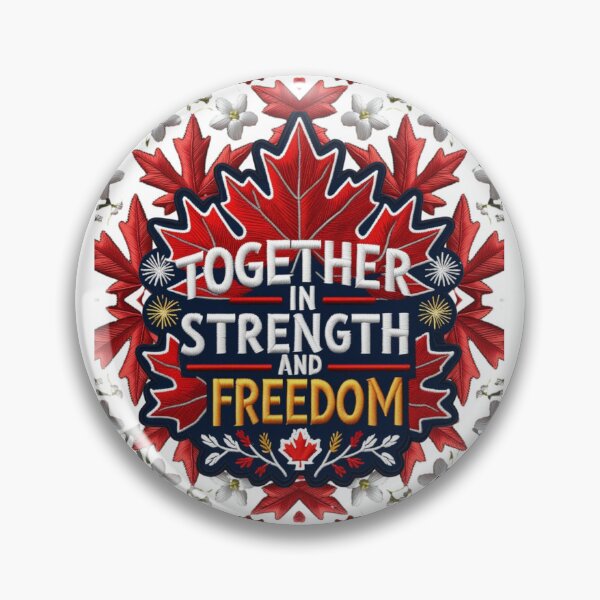 Item preview, Together in Strength and Freedom Canadian Embroidered Patch designed and sold by ArtDesignTp.