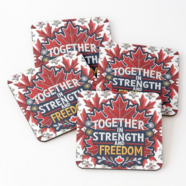 Item preview, Together in Strength and Freedom Canadian Embroidered Patch designed and sold by ArtDesignTp.