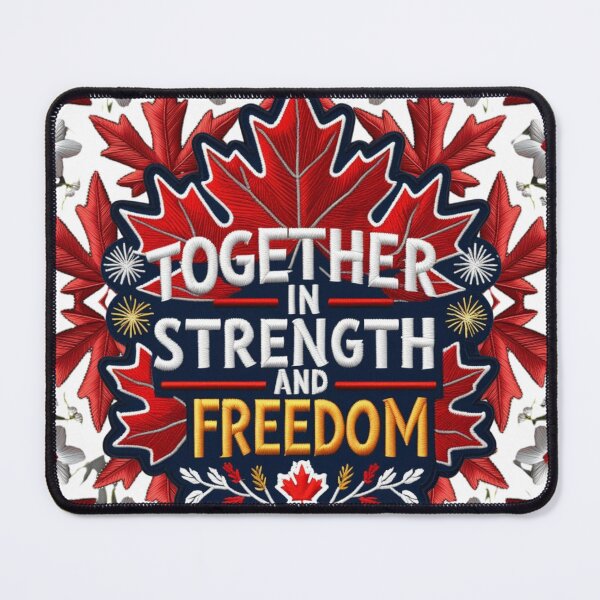 Item preview, Together in Strength and Freedom Canadian Embroidered Patch designed and sold by ArtDesignTp.