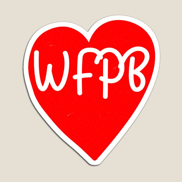WFPB Plant Based Heart Magnet
