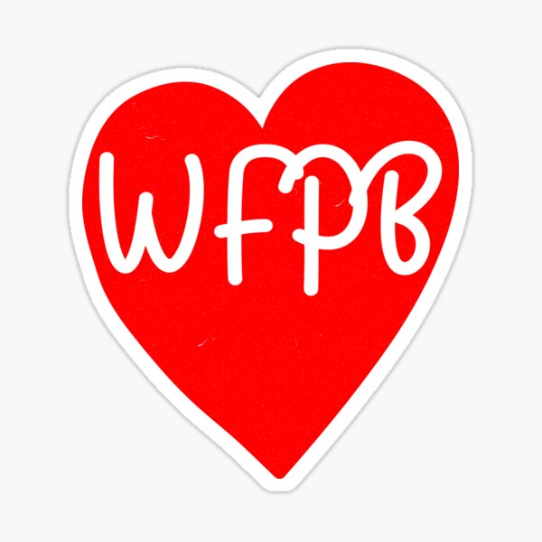 WFPB Plant Based Heart Sticker