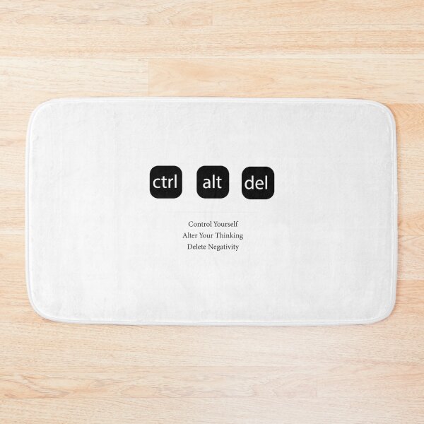 Item preview, Motivational keyboard quote: ctrl alt del control youself alter thinking designed and sold by Gracie_Designs.