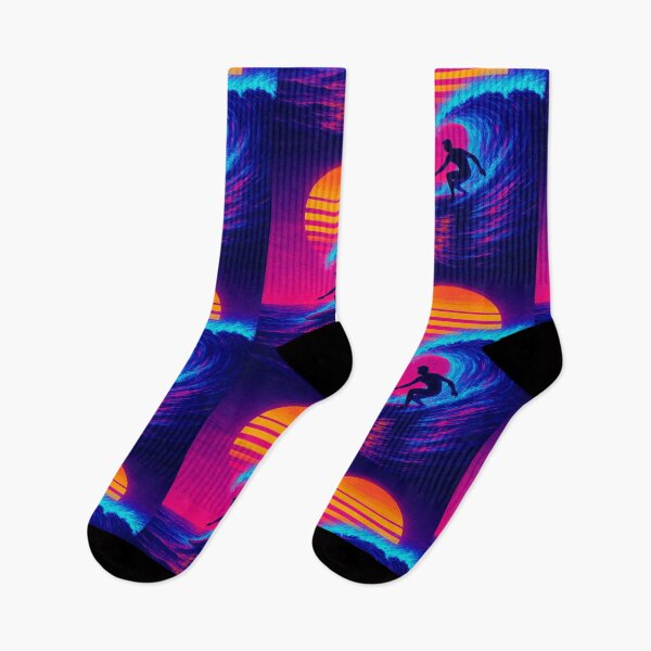 Item preview, Neon Surfer at Digital Sunset designed and sold by dessertcruzing.