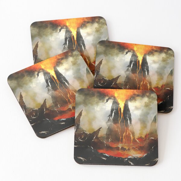 Item preview, Prehistoric Volcano Digital Painting  designed and sold by TheFOL.