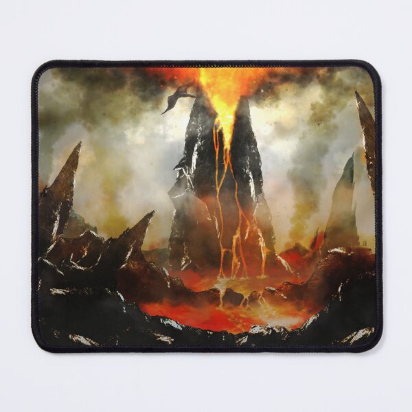 Item preview, Prehistoric Volcano Digital Painting designed and sold by TheFOL.