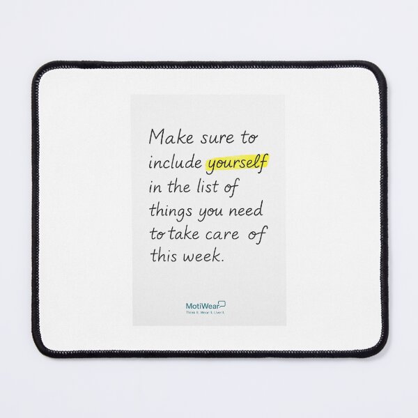 Item preview, Self-Care Reminder – “Include Yourself” Handwritten Note Bold designed and sold by MotiWear: Think It. Wear It. Live It..