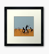BANKSY Trolley Hunters (tribute) Framed Print