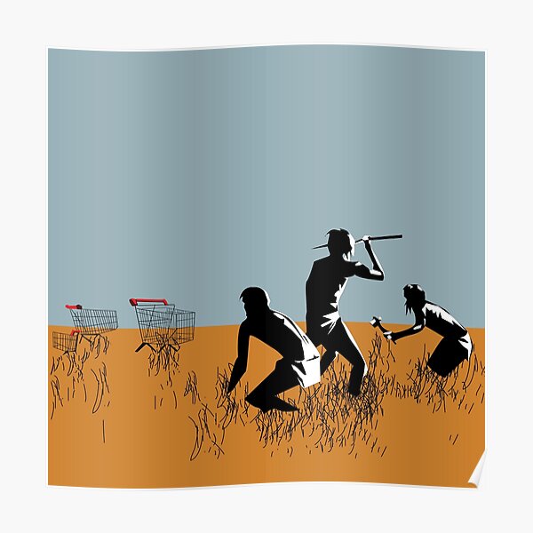 BANKSY Trolley Hunters (hommage) Poster
