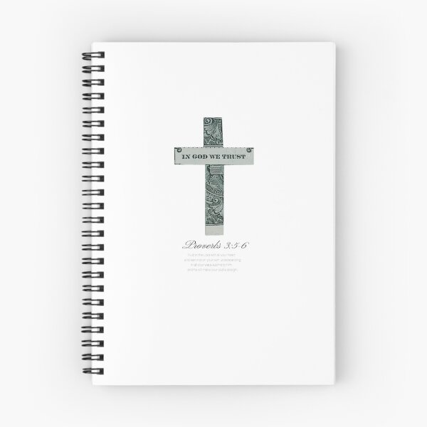 Item preview, Money bill cross in god we trust Proverbs 3:5-6 verse bible  designed and sold by Gracie_Designs.