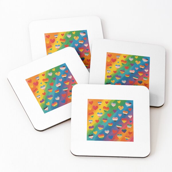Item preview, “Pride Hearts” – LGBTQIA+ Flag Love Explosion designed and sold by MotiWear: Think It. Wear It. Live It..