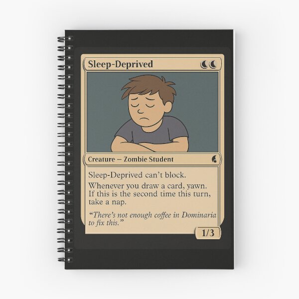 Item preview, Sleep-Deprived – Funny MTG Style Parody Card Design designed and sold by Butler in the Home.