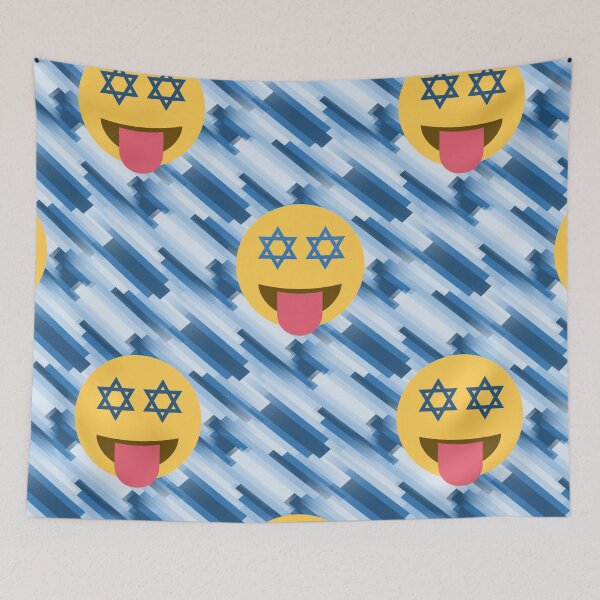 Item preview, hanukkah chanukkah emoji stripes designed and sold by Gossip Rag.