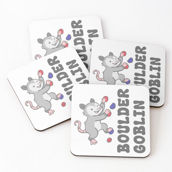 Item preview, Boulder Goblin – Mischievous Climbing Opossum Illustration designed and sold by KatelynMitalski.