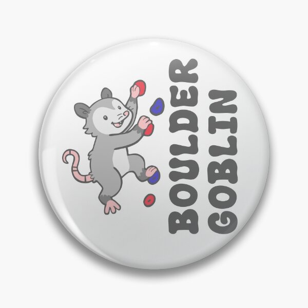 Item preview, Boulder Goblin – Mischievous Climbing Opossum Illustration designed and sold by KatelynMitalski.