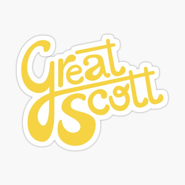 Great Scott Sticker