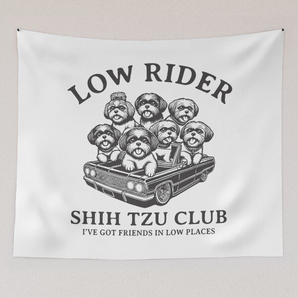 Item preview, Shih Tzu      Low Rider  Shih Tzu Club   I've Got Friends in Low Places designed and sold by Bichon Boutique.