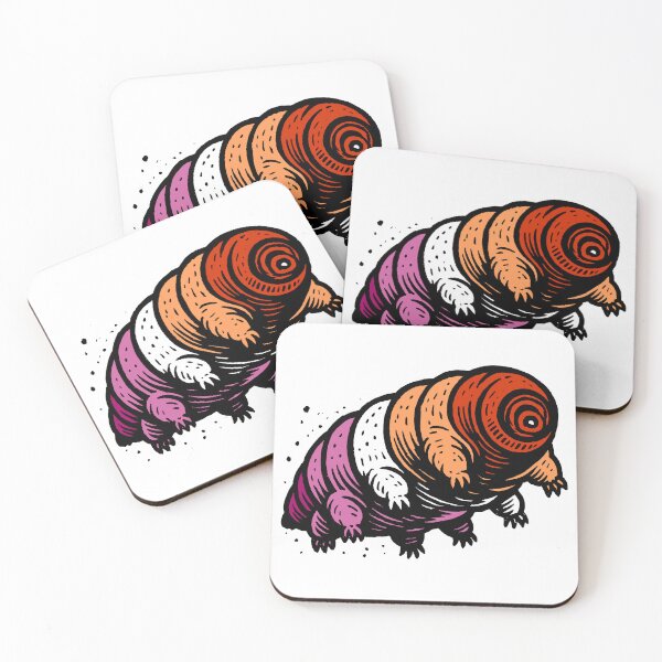Item preview, Lesbian Pride Flag Tardigrade designed and sold by ScientiaAcLabor.