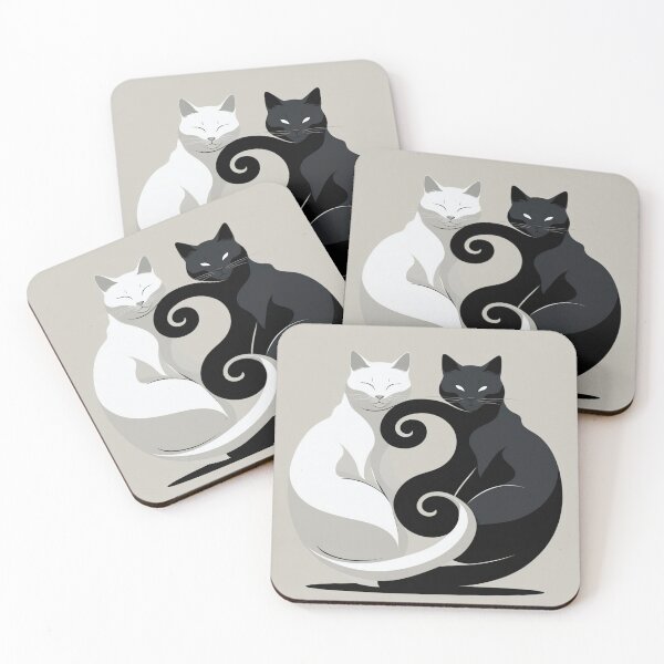 Item preview, Sweet Dog and Cat Hug – Heartwarming Animal Art for Everyday Smiles designed and sold by dog&cat.
