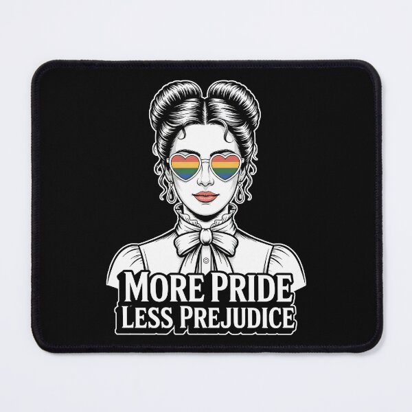 Item preview, More Pride Less Prejudice | LGBTQ Pride Month Retro Art Lady designed and sold by Altered Pixels.