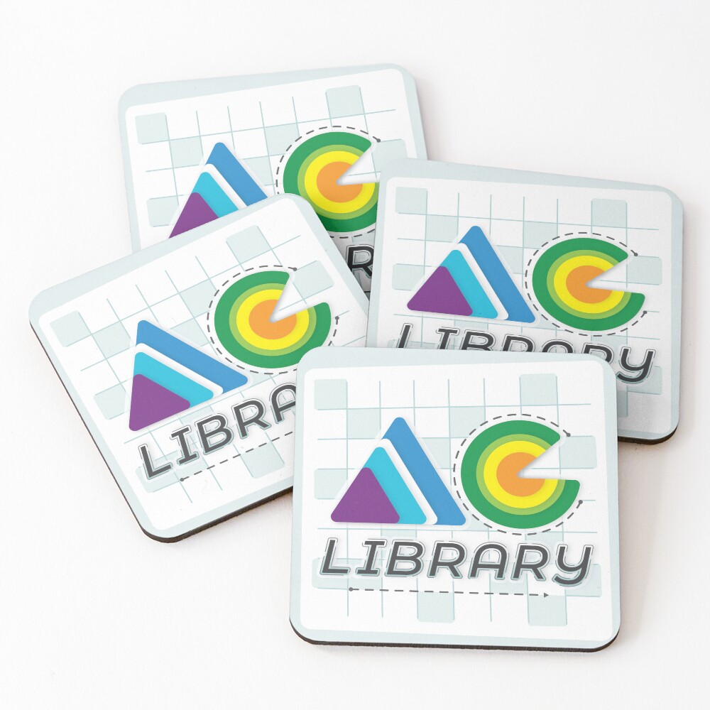 Item preview, Coasters (Set of 4) designed and sold by ACLibrary.