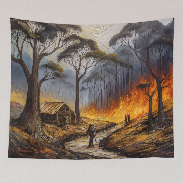 Item preview, Bushfire Series Surrounded designed and sold by Rainphotography.