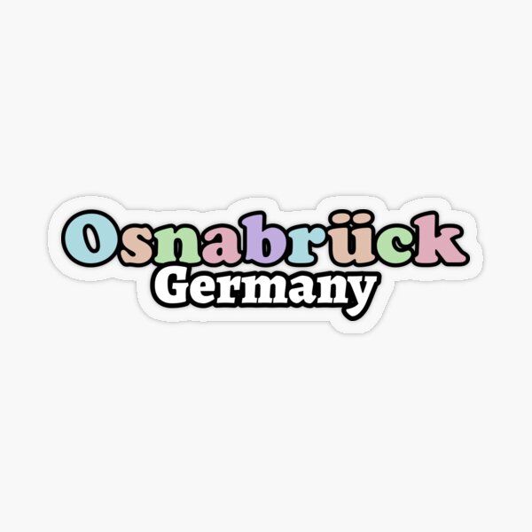 Osnabrück Germany Travel Luggage Laptop Transparent Sticker