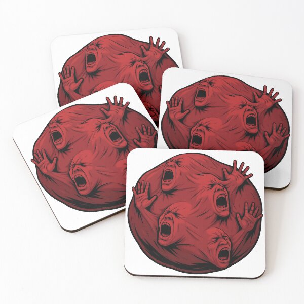 Item preview, Screaming Faces in Red Bubble – Horror Depression Art | Trapped Souls designed and sold by WAUZ.