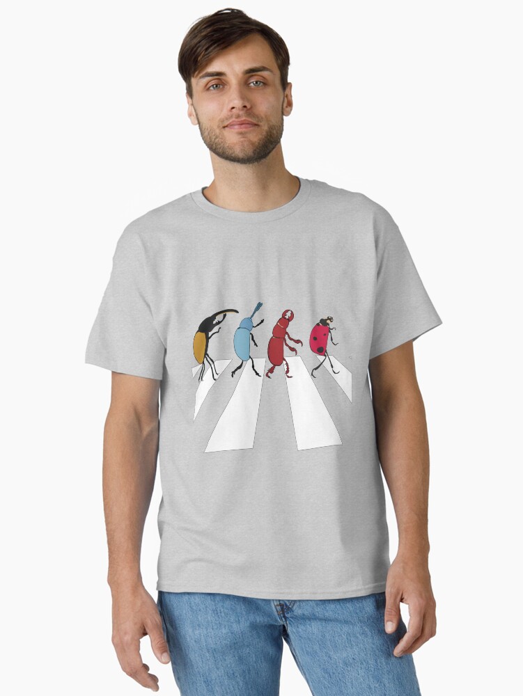 Thumbnail 2 of 7, Classic T-Shirt, The Beetles Tee – Beatles Parody Art designed and sold by JPUnsolicited.
