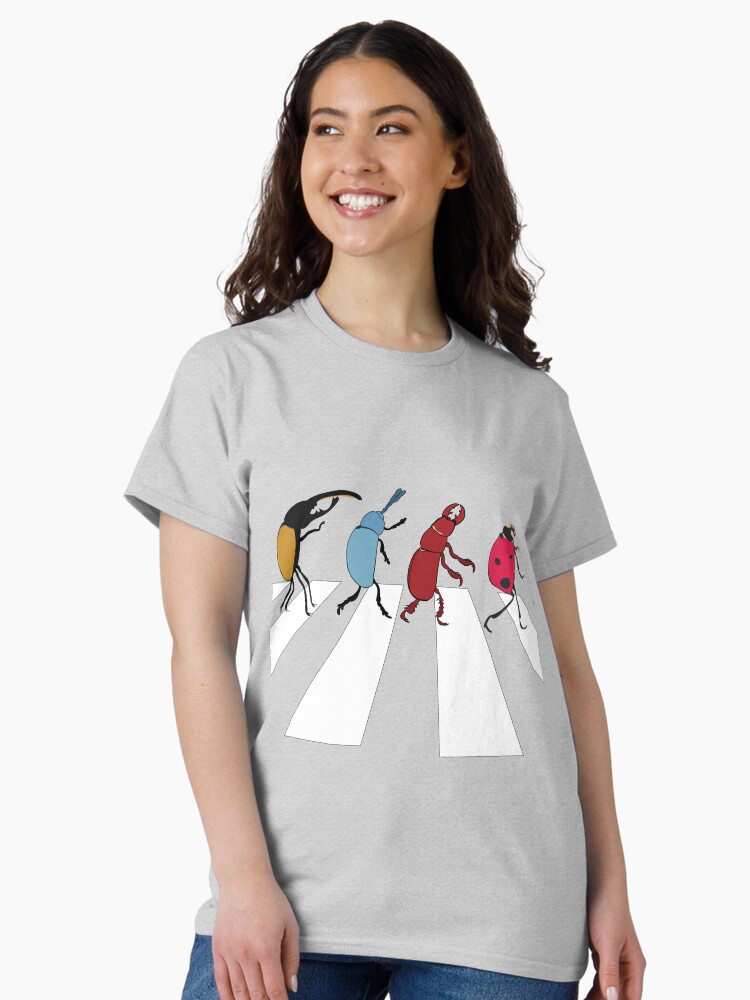 Thumbnail 1 of 7, Classic T-Shirt, The Beetles Tee – Beatles Parody Art designed and sold by JPUnsolicited.