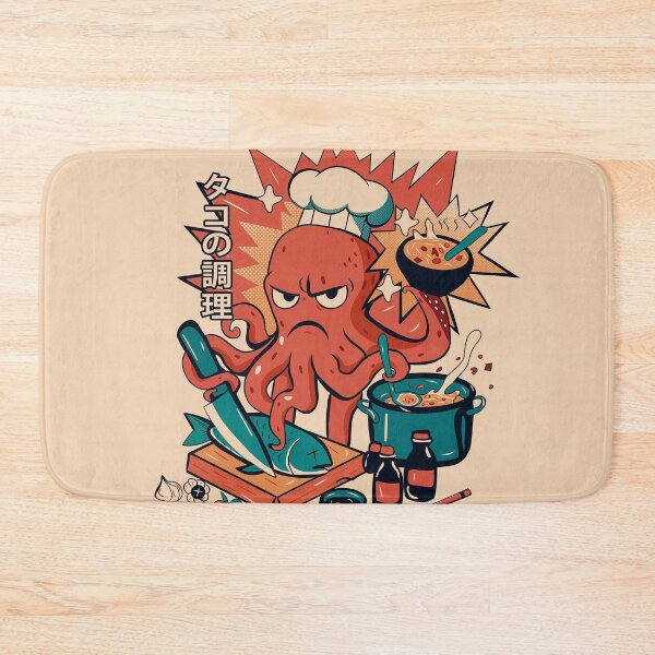 Item preview, Angry Octo Chef: Ramen Rampage designed and sold by Ilustrera.