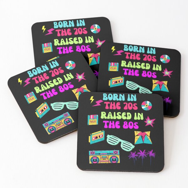 Item preview, Born in the 70s Raised in the 80s Funny Retro Nostalgia Quote designed and sold by MagicSD Designs.