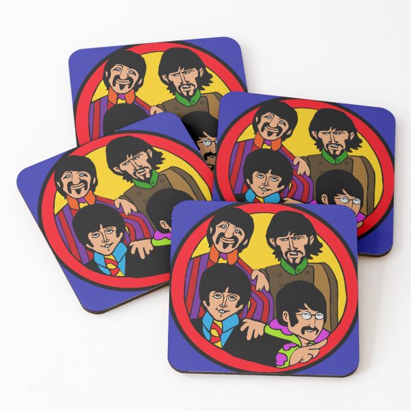 Item preview, John, Paul, George, Ringo - fab love Blue Meanies Pepperland Yellow Submarine character  designed and sold by Kludoman.