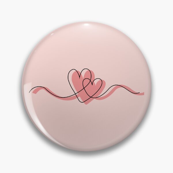 Item preview, Two hearts line art designed and sold by TrulyRuby.