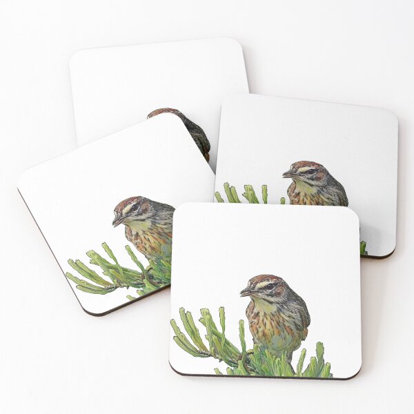 Item preview, Palm Warbler Bird (White Background) designed and sold by HouseflyWonders.