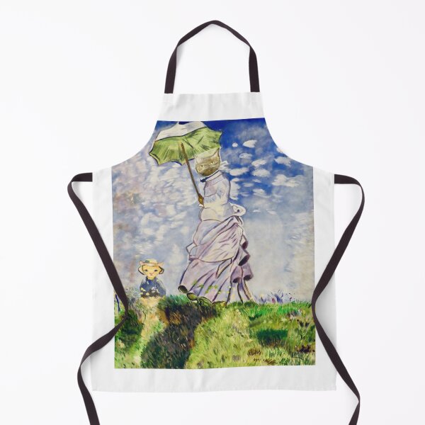 Item preview, Monet's Woman with a Parasol (but with cats) designed and sold by rogerstrawberry.
