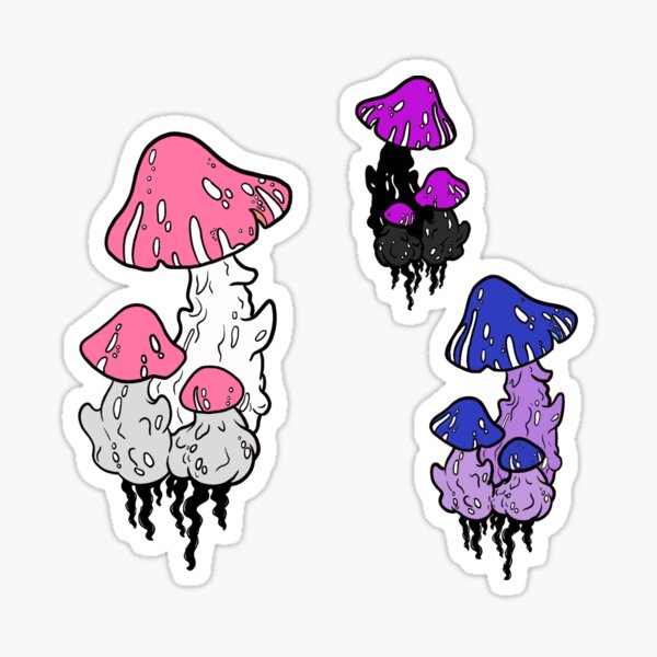 Item preview, Genderfluid shroom designed and sold by Noodlies.