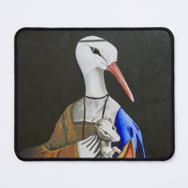 Item preview, Stork and Mink (inspired by da Vinci) designed and sold by rogerstrawberry.