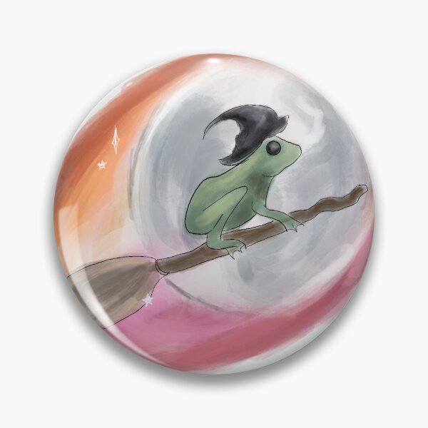 Item preview, Lesbian Witch Frog designed and sold by helenfaye-art.