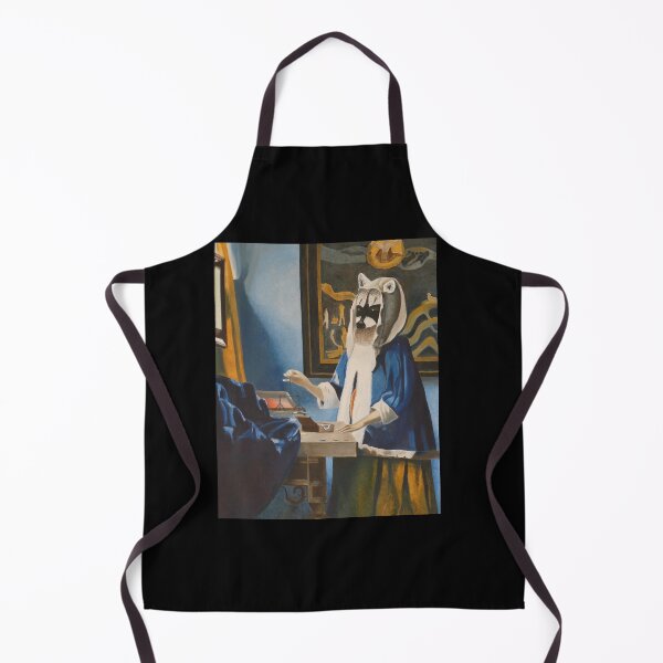 Artikelvorschau, Roslyn, ein Waschbär, der eine Waage hält (inspiriert von Vermeer) entworfen und verkauft von rogerstrawberry.
