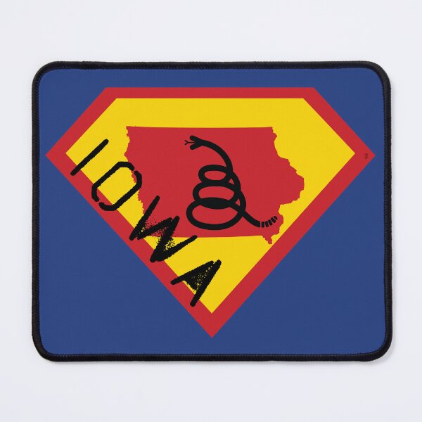 Item preview, IOWAN SHIELD - Freedom Is The Superpower - Modern Gadsden Snake Flag - Dont Tread On Me SUPERHERO IOWA spellout design designed and sold by pelagio.