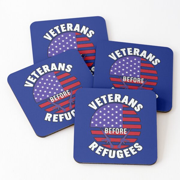 Item preview, Veterans Before Refugees  designed and sold by WoodburyLake.