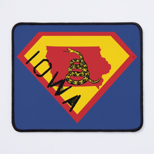 Item preview, IOWAN SHIELD - Freedom Is The Superpower - Gadsden Snake Flag - Dont Tread On Me SUPERHERO IOWA spellout design designed and sold by pelagio.