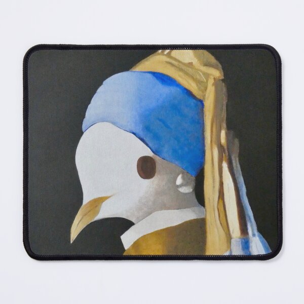 Item preview, Dottie, a Dove With a Pearl Earring (Inspired by Vermeer) designed and sold by rogerstrawberry.