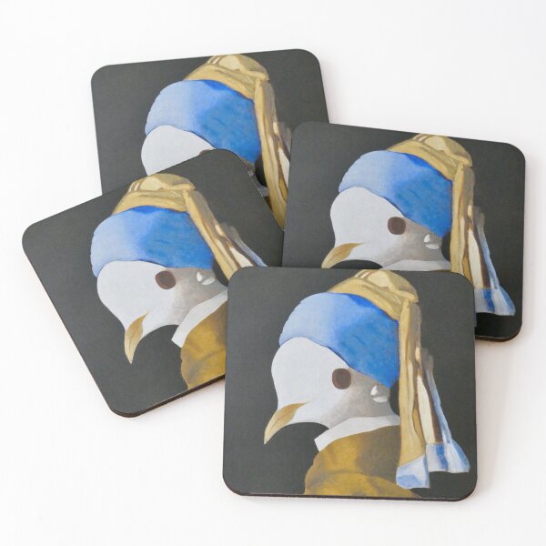 Item preview, Dottie, a Dove With a Pearl Earring  (Inspired by Vermeer) designed and sold by rogerstrawberry.