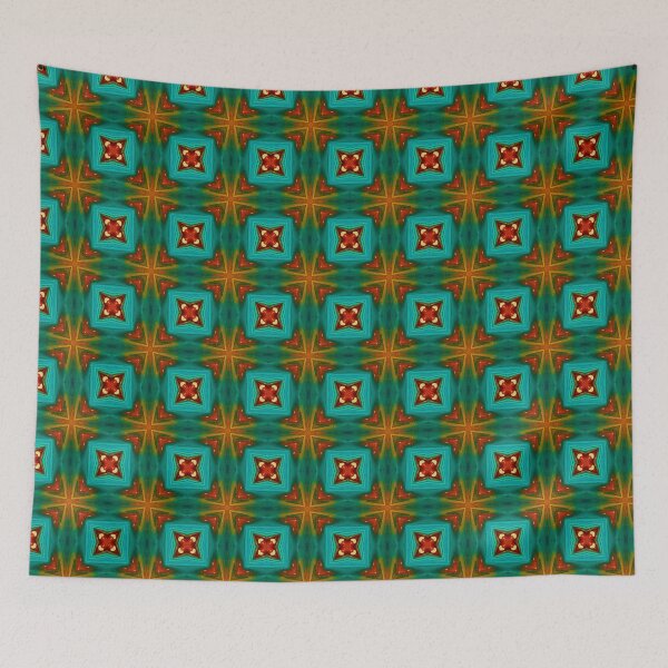 Item preview, Blue, Maroon and Orange Cross Geometric Seamless Pattern designed and sold by shazdesign24.
