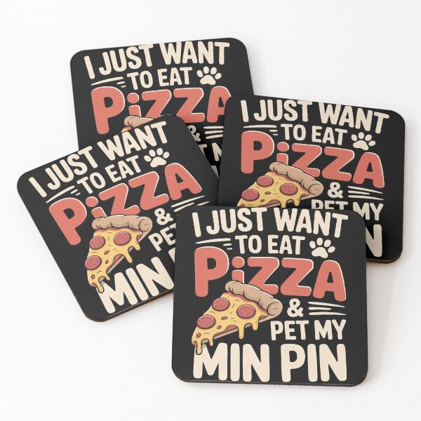 Artikelvorschau, Min Pin Dog Mom Pizza Zwergpinscher entworfen und verkauft von MAKOPOKOShop.