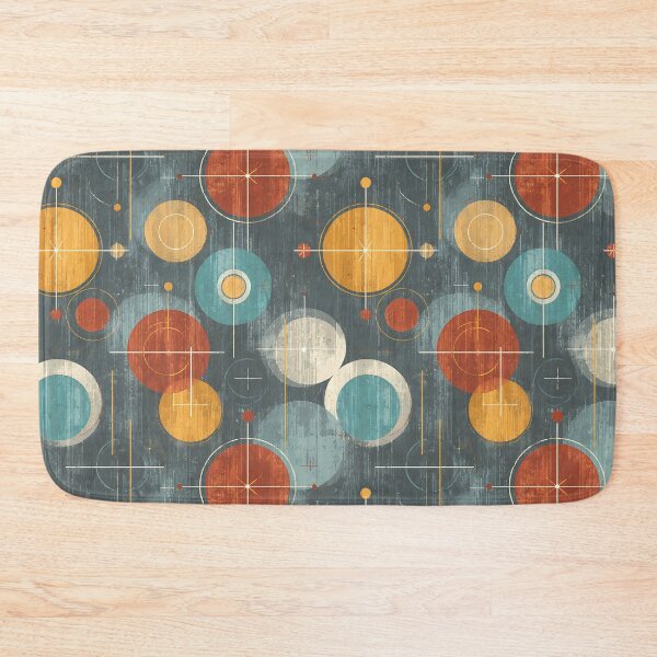Item preview, Mid-Century Modern Greige Circles designed and sold by Boddicca.