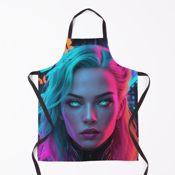 Item preview, Cyberpunk neon portrait designed and sold by Art&couleurs .